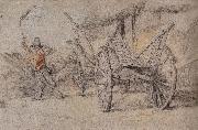 Peter Paul Rubens Peasant thresh vale beside the board painting